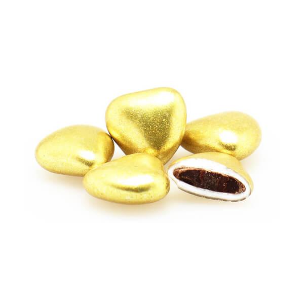Gold Amorini Chocolate Hearts: 1LB Bag - Candy Warehouse
