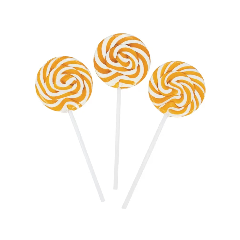 Gold Swirl Pops Lollipops: 24-Piece Box