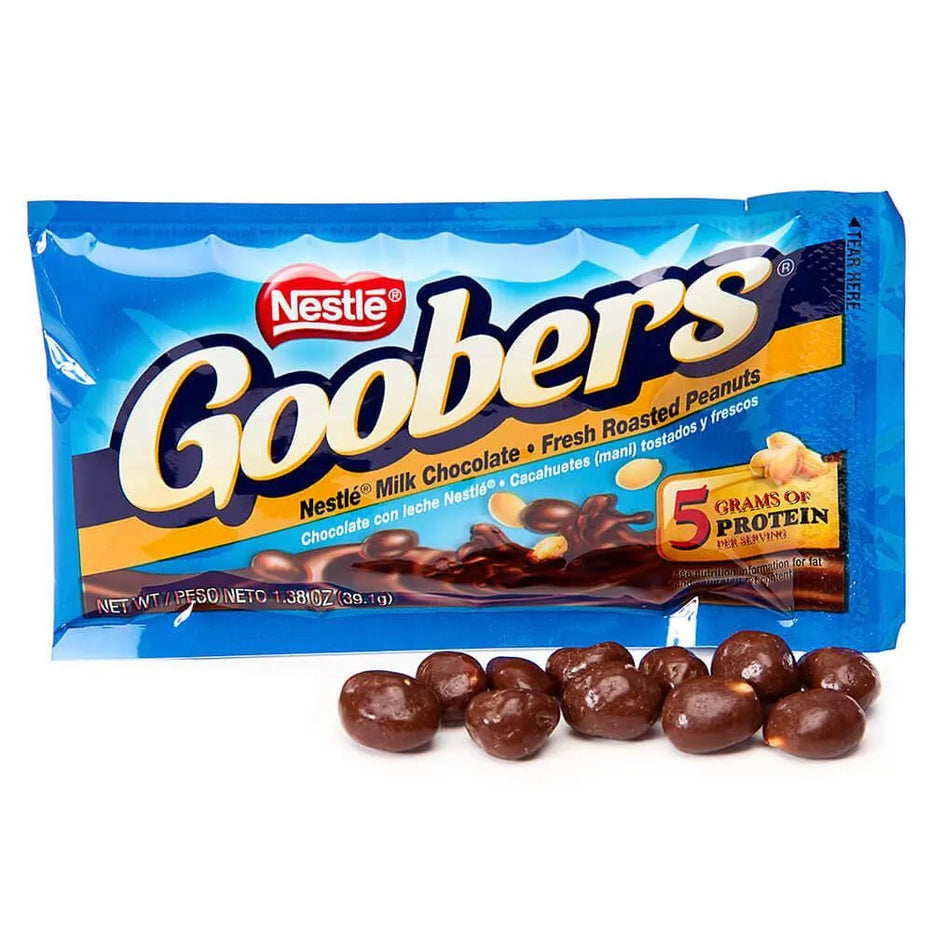 Goobers Candy Packs: 24-Piece Box β Candy Warehouse