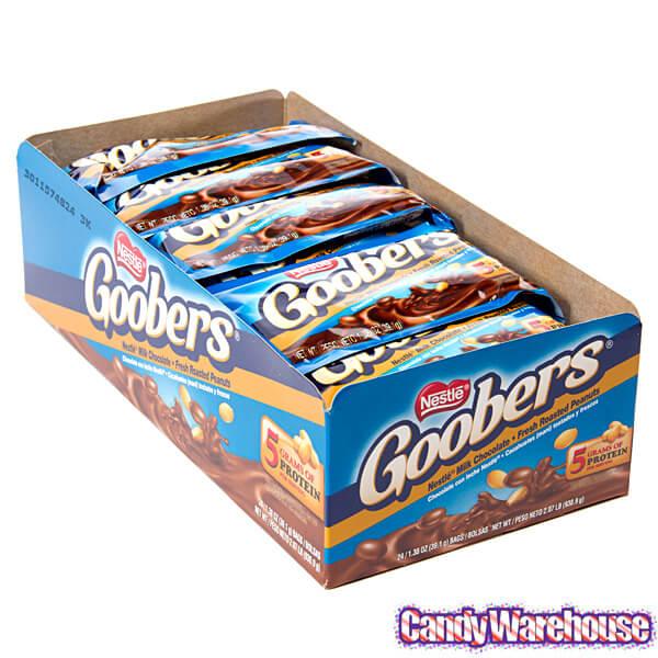 Goobers Candy Packs: 24-Piece Box - Candy Warehouse