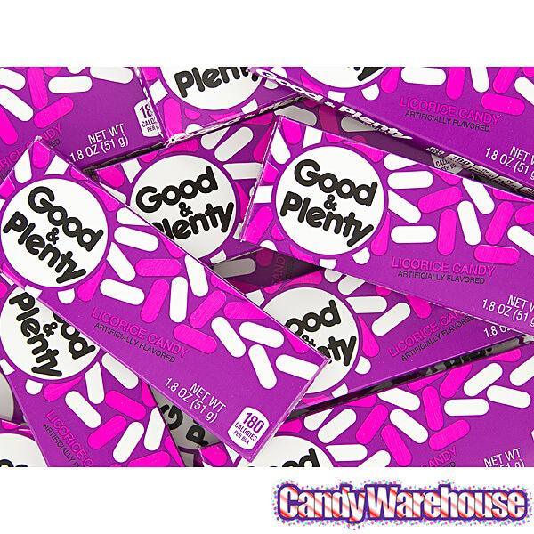 Good & Plenty Candy Packs: 24-Piece Box - Candy Warehouse