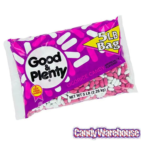 Good & Plenty Licorice Candy 5LB Bag Candy Warehouse