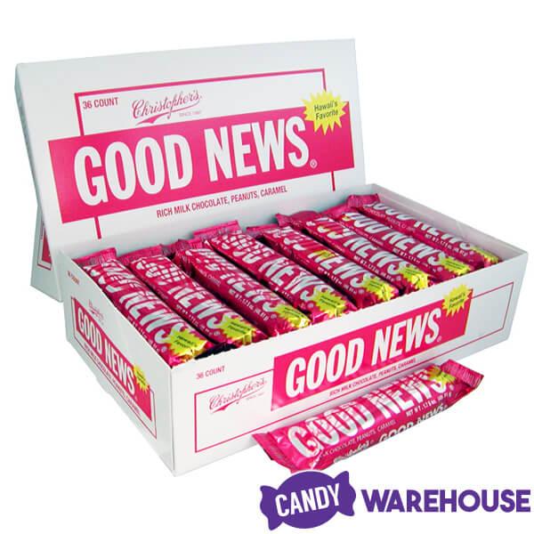 Good News Candy Bars: 36-Piece Box - Candy Warehouse
