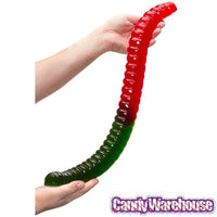 Green & Red 2-Foot-Long Giant Gummy Worm - Candy Warehouse