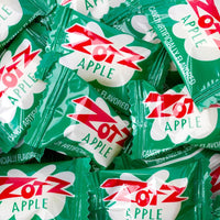 Green Apple Zotz Sour Fizz Candy: 300-Piece Tub - Candy Warehouse