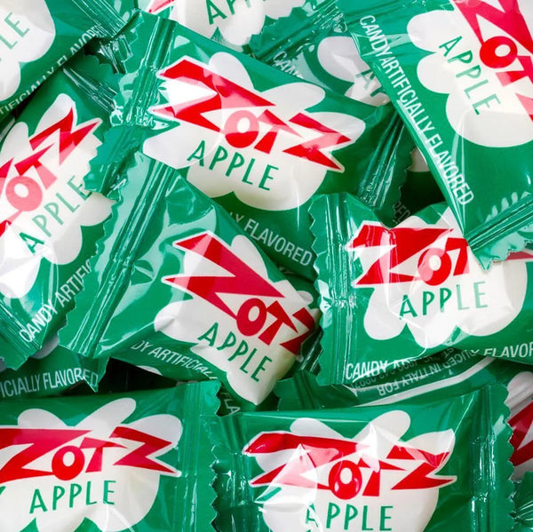 FLAVORS グリーンアップルゼリー フレーバーズ Zolli® Zaffi Sugar Free Sour Taffy Green Apple 1oz Bars 5 pack