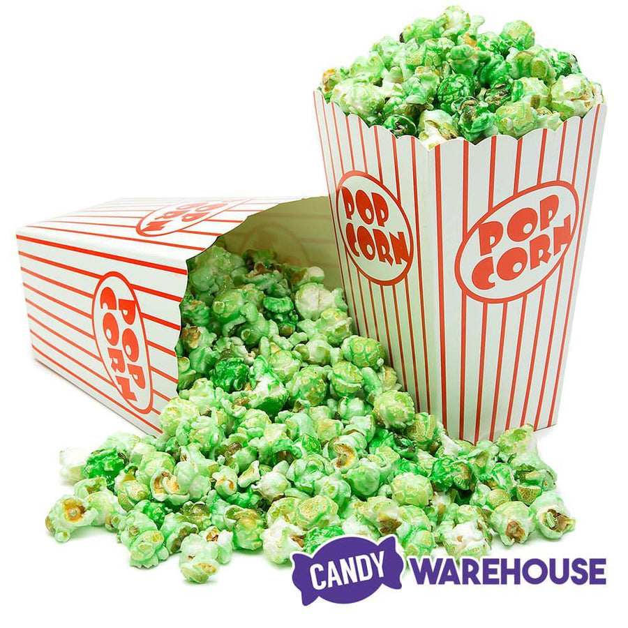 Green Candy Coated Popcorn - Green Apple: 1-Gallon Bag - Candy Warehouse