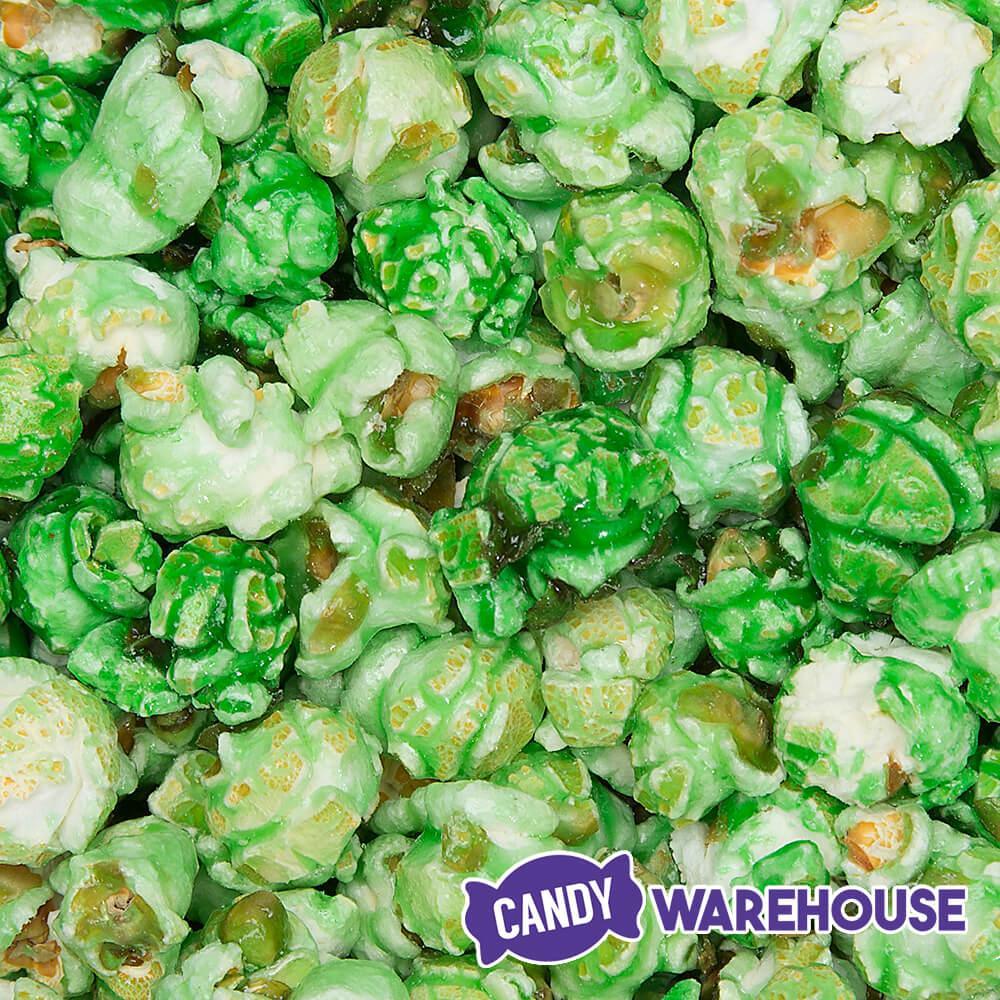 Green Candy Coated Popcorn - Green Apple: 1-Gallon Bag - Candy Warehouse