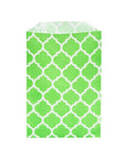 Green Casablanca Pattern Candy Bags: 25-Piece Pack