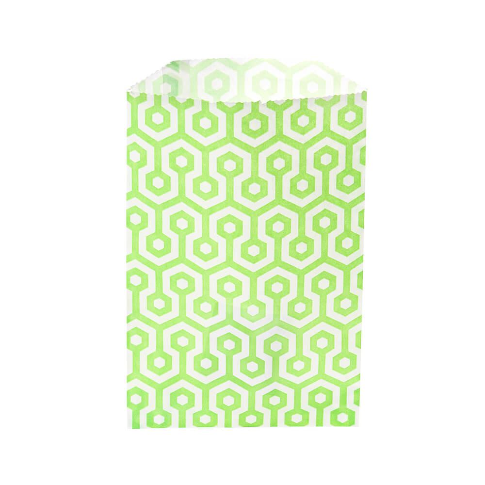 Green Honeycomb Candy Bags: 25-Piece Pack - Candy Warehouse