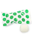 Green Polka Dots Wrapped Butter Mint Creams: 300-Piece Case