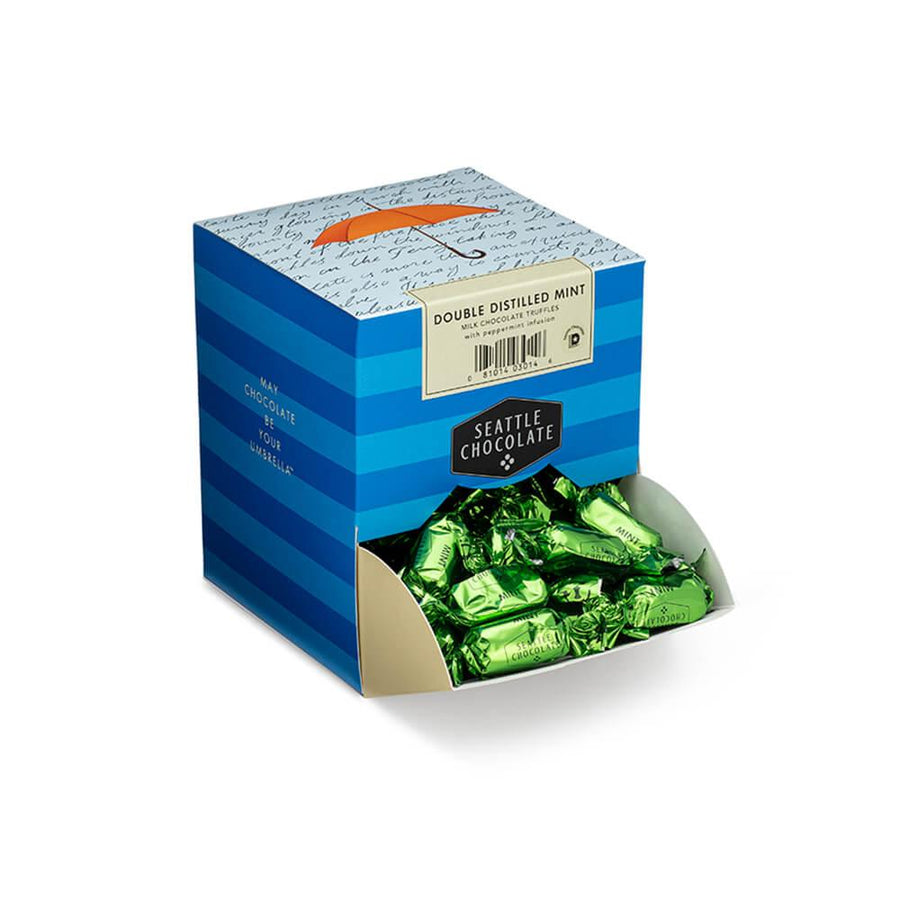 Green Wrapped Mint Milk Chocolate Truffles: 2LB Box - Candy Warehouse