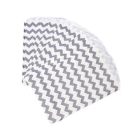 Grey Chevron Stripe Candy Bags: 25-Piece Pack - Candy Warehouse