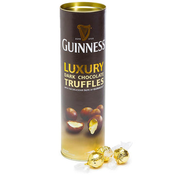 Guinness Beer Dark Chocolate Truffles: 30-Piece Tube - Candy Warehouse