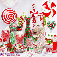 Guittard Christmas Red & Green Chocolate Nonpareils: 5LB Bag - Candy Warehouse