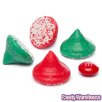 Guittard Christmas Red & Green Chocolate Nonpareils: 5LB Bag - Candy Warehouse