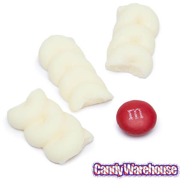 Guittard White Satin Ribbons: 50LB Bag - Candy Warehouse