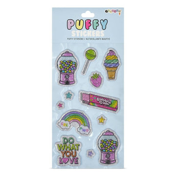 Gumball Machine Puffy Stickers - Candy Warehouse