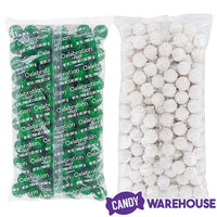 Gumballs Color Combo - Green and White: 4LB Box - Candy Warehouse