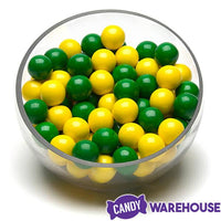 Gumballs Color Combo - Green and Yellow: 4LB Box - Candy Warehouse