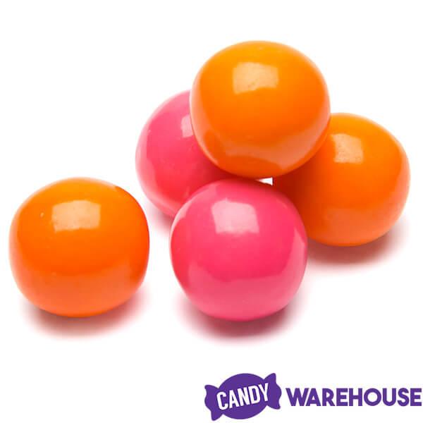 Gumballs Color Combo - Orange and Pink: 4LB Box - Candy Warehouse