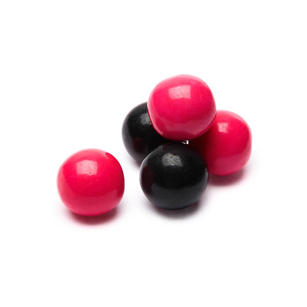 Gumballs Color Combo - Pink and Black: 4LB Box - Candy Warehouse