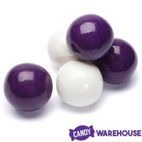 Gumballs Color Combo - Purple and White: 4LB Box - Candy Warehouse