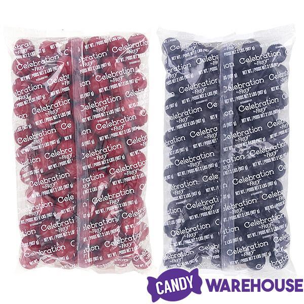 Gumballs Color Combo - Red and Black: 4LB Box - Candy Warehouse