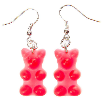 Gummy Bear Earrings - Red - Candy Warehouse