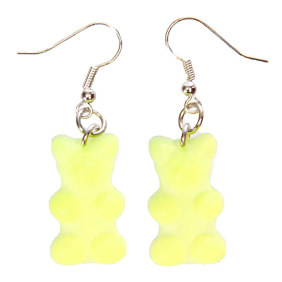 Gummy Bear Earrings - Yellow - Candy Warehouse