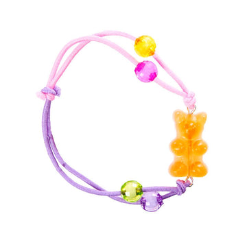 Gummy Bear Elastic Bracelet - Orange - Candy Warehouse