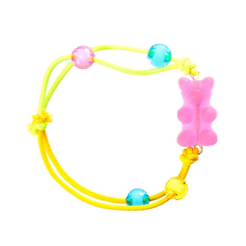 Gummy Bear Elastic Bracelet - Pink - Candy Warehouse