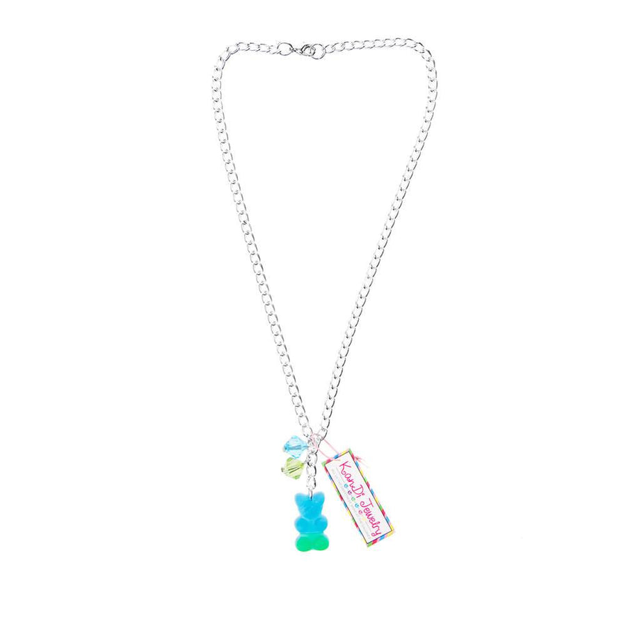 Gummy Bear Necklace - Blue and Green - Candy Warehouse