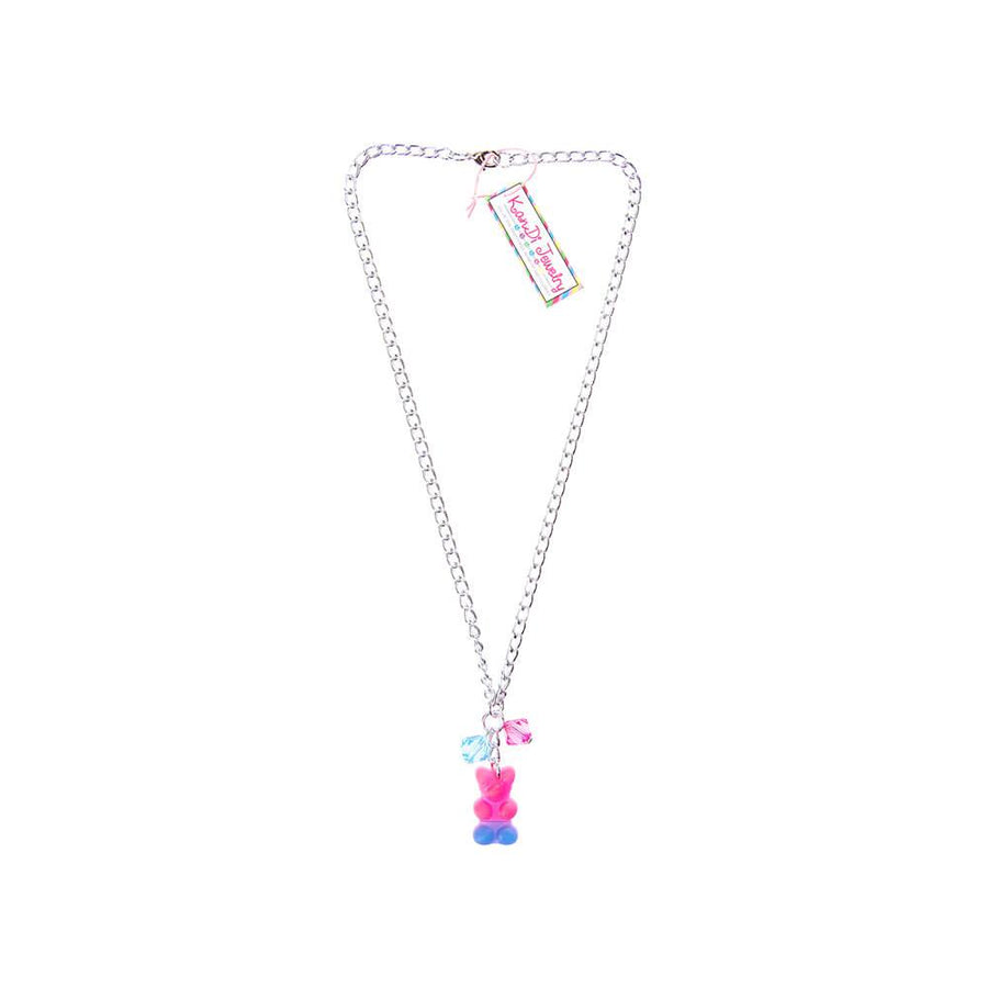 Gummy Bear Necklace - Pink and Blue - Candy Warehouse