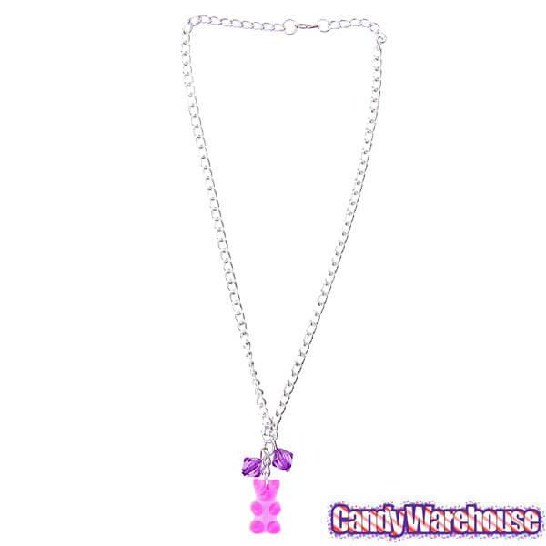 Gummy Bear Necklace - Purple - Candy Warehouse