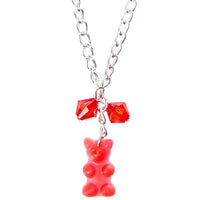 Gummy Bear Necklace - Red - Candy Warehouse