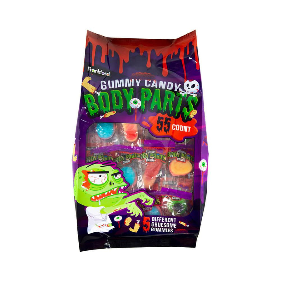 Gummy Body Parts Candy: 55-Piece Bag - Candy Warehouse