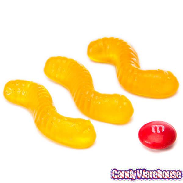 Gummy Inch Worms - Banana: 5LB Bag - Candy Warehouse