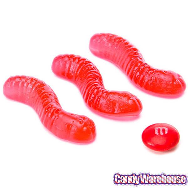 Gummy Inch Worms - Bubblegum: 5LB Bag - Candy Warehouse