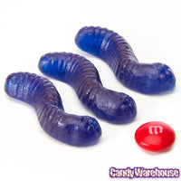 Gummy Inch Worms - Raspberry: 5LB Bag - Candy Warehouse