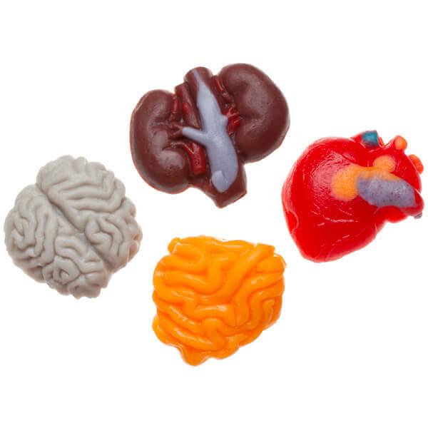 Gummy Internal Organs Candy: 38-Piece Bag | Candy Warehouse