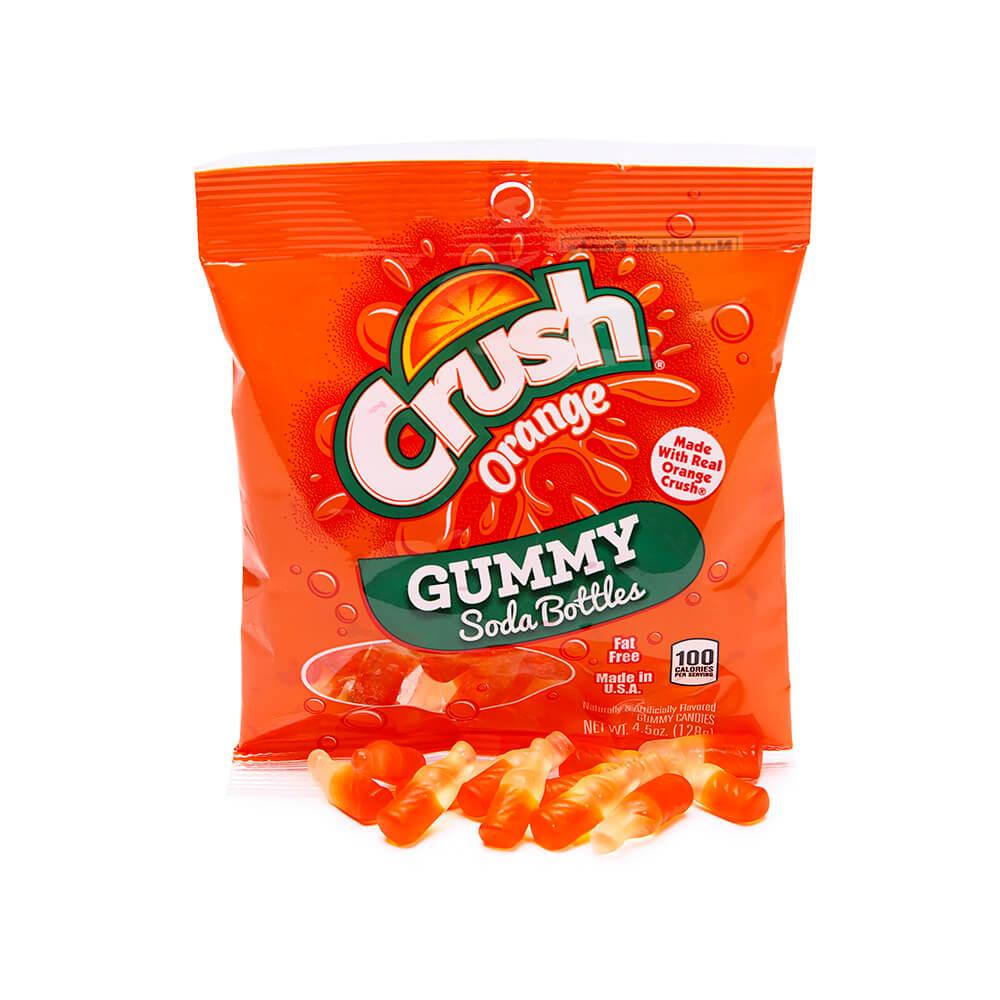 Gummy Soda Bottles Candy Bags - Orange Crush: 6-Piece Display - Candy Warehouse