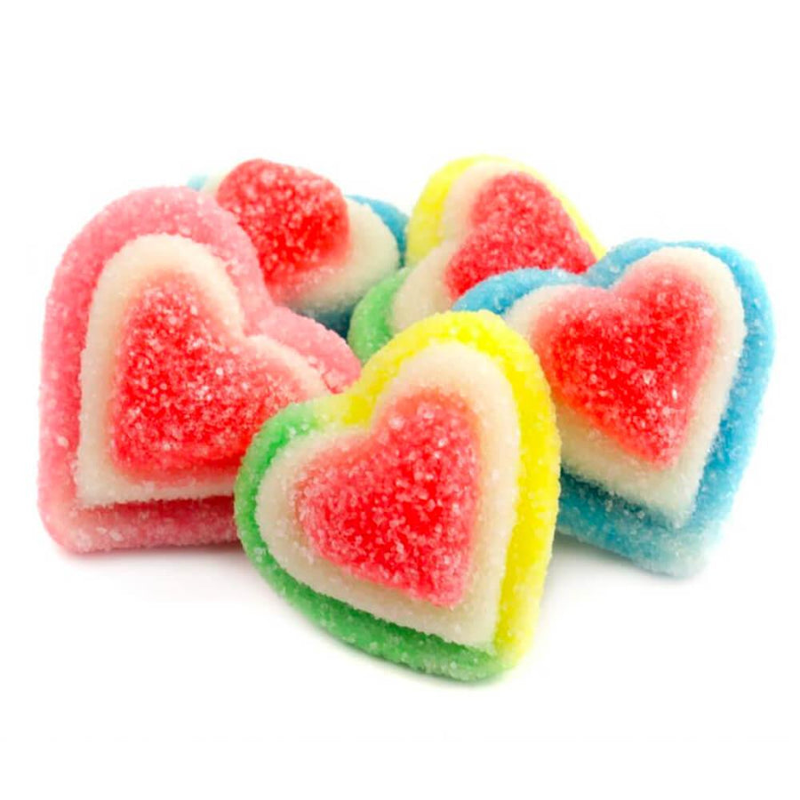 Gummy Triple Hearts Candy: 2KG Bag - Candy Warehouse
