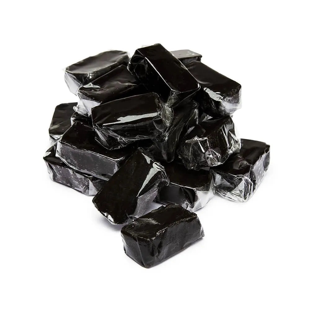 Gustaf's Black Licorice Caramel Cubes 2KG Bag Candy Warehouse