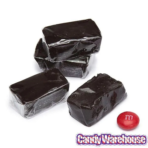 Gustaf's Black Licorice Caramel Cubes 2KG Bag Candy Warehouse