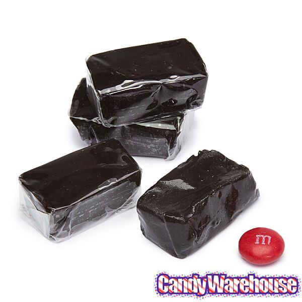 Gustaf's Black Licorice Caramel Cubes: 2KG Bag - Candy Warehouse
