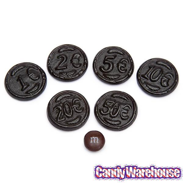 Gustaf's Black Licorice Coins: 1KG Bag - Candy Warehouse