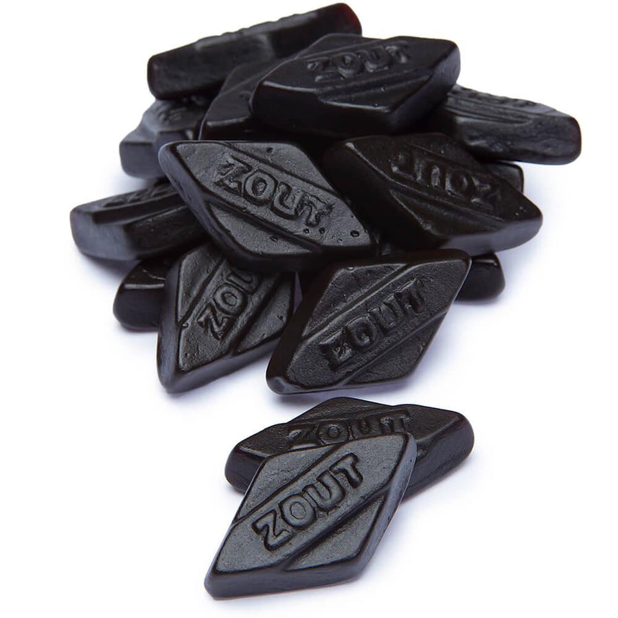 Gustaf's Black Licorice Diamonds: 1KG Bag - Candy Warehouse