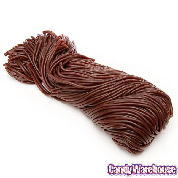 Gustaf's Chocolate Licorice Laces Candy 2LB Bag Candy Warehouse