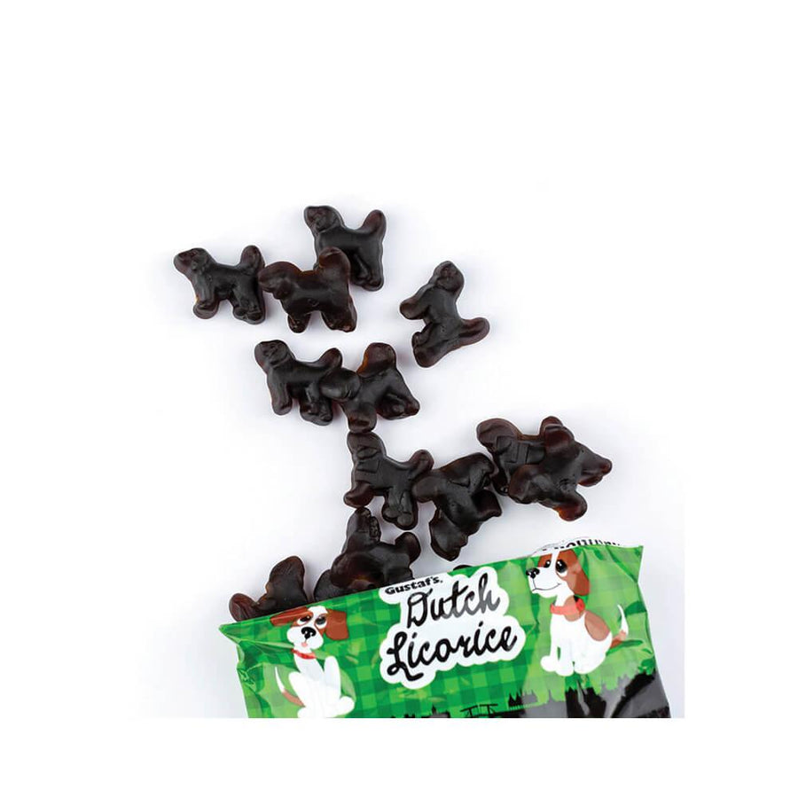 Gustaf's Dutch Licorice Beagles 5.29-Ounce Bags: 12 Piece Box - Candy Warehouse